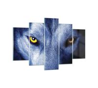 Cuadro Sobre Vidrio 150x100cm Cuadros Pared Mira El Lobo Ojos Wall Art Prints