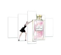Cuadro Sobre Vidrio 150x100cm Cuadros Pared Moda Mujer Perfumes Wall Art Prints