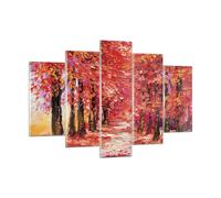 Cuadro Sobre Vidrio 150x100cm Cuadros Pared Otoño Parque Avenida Wall Art Prints