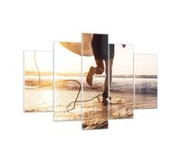 Cuadro Sobre Vidrio 150x100cm Cuadros Pared Surf Playa Alegría Wall Art Prints