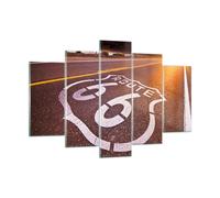 Cuadro Sobre Vidrio 150x100cm Cuadros Pared Usa road way 66 libertad viajar Art