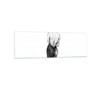 Cuadro Sobre Vidrio 160x50cm Cuadros Pared Acuarela Mujer Desnudez Wall Art