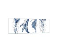 Cuadro Sobre Vidrio 160x50cm Cuadros Pared Animales Marinos Infantiles Wall Art