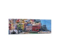 Cuadro Sobre Vidrio 160x50cm Cuadros Pared Colores Edificios Italia Wall Art