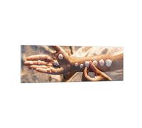 Cuadro Sobre Vidrio 160x50cm Cuadros Pared Concha Mano Playa Wall Art Prints
