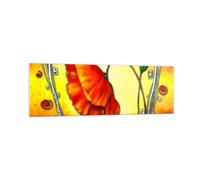 Cuadro Sobre Vidrio 160x50cm Cuadros Pared Flor líneas marcas Wall Art Prints