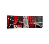 Cuadro Sobre Vidrio 160x50cm Cuadros Pared Gráfico figuras geométricas círculo