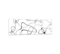 Cuadro Sobre Vidrio 160x50cm Cuadros Pared Línea Nada Patrón Wall Art Prints