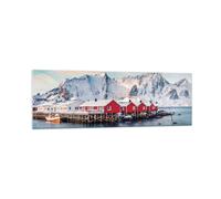 Cuadro Sobre Vidrio 160x50cm Cuadros Pared Lofoten Aldea Pesca Wall Art Prints