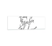 Cuadro Sobre Vidrio 160x50cm Cuadros Pared Manuscrito Lema Creer Wall Art Prints