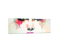Cuadro Sobre Vidrio 160x50cm Cuadros Pared Mujer cara cosmética Wall Art Prints