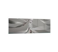 Cuadro Sobre Vidrio 160x50cm Cuadros Pared Mujer modelo rayas las emociones Art