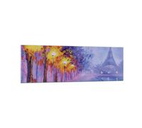 Cuadro Sobre Vidrio 160x50cm Cuadros Pared París Faroles Eiffel Wall Art Prints