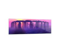 Cuadro Sobre Vidrio 160x50cm Cuadros Pared Stonehenge círculo secreto historia