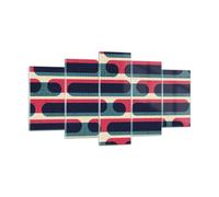 Cuadro Sobre Vidrio 160x85cm Cuadros Pared Abstracción Patrón Moderno Wall Art