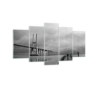 Cuadro Sobre Vidrio 160x85cm Cuadros Pared Arquitectura bicicleta lisboa turismo