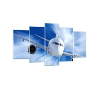 Cuadro Sobre Vidrio 160x85cm Cuadros Pared Aviación aviones vuelo Wall Art