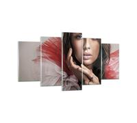 Cuadro Sobre Vidrio 160x85cm Cuadros Pared Belleza vestido moda modelo Wall Art
