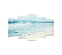 Cuadro Sobre Vidrio 160x85cm Cuadros Pared Borde Ola Agua Wall Art Prints Decor