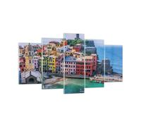 Cuadro Sobre Vidrio 160x85cm Cuadros Pared Colores Edificios Italia Wall Art