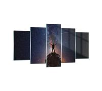 Cuadro Sobre Vidrio 160x85cm Cuadros Pared Cosmos Escala Hombre Wall Art Prints
