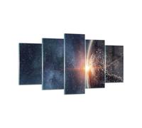 Cuadro Sobre Vidrio 160x85cm Cuadros Pared cosmos tierra sol Wall Art Prints