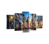 Cuadro Sobre Vidrio 160x85cm Cuadros Pared Cracovia Iglesia Mariacki Wall Art
