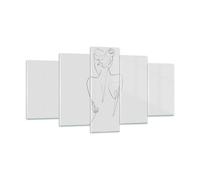 Cuadro Sobre Vidrio 160x85cm Cuadros Pared Cuerpo Mujer Dibujo Wall Art Prints
