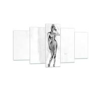 Cuadro Sobre Vidrio 160x85cm Cuadros Pared Desnudez Mujer Cuerpo Wall Art Prints