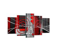 Cuadro Sobre Vidrio 160x85cm Cuadros Pared Gráfico figuras geométricas círculo