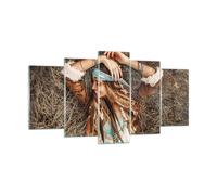 Cuadro Sobre Vidrio 160x85cm Cuadros Pared Hippie Mujer Hierba Wall Art Prints