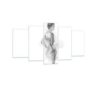Cuadro Sobre Vidrio 160x85cm Cuadros Pared Mujer Cuerpo Pieza Wall Art Prints