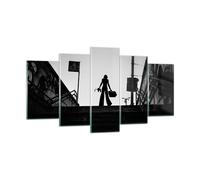Cuadro Sobre Vidrio 160x85cm Cuadros Pared Sombra Fotografía Escaleras Wall Art