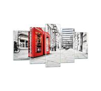 Cuadro Sobre Vidrio 160x85cm Cuadros Pared Teléfono londres cultura Wall Art