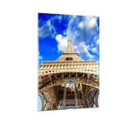Cuadro Sobre Vidrio 50x70cm Cuadros Pared Arquitectura paris ciudad eiffel Art