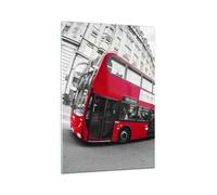 Cuadro Sobre Vidrio 70x100cm Cuadros Pared Bus Londres viaje turismo Wall Art