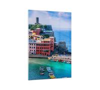 Cuadro Sobre Vidrio 70x100cm Cuadros Pared Colores Edificios Italia Wall Art
