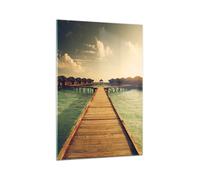 Cuadro Sobre Vidrio 70x100cm Cuadros Pared Maldivas Casas De Campo Agua Wall Art