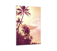 Cuadro Sobre Vidrio 70x100cm Cuadros Pared palmera jungla Wall Art Prints Decor