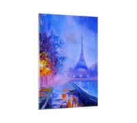 Cuadro Sobre Vidrio 70x100cm Cuadros Pared París Faroles Eiffel Wall Art Prints