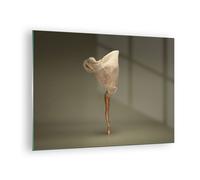 Cuadro Sobre Vidrio 70x50cm Cuadros Pared Bailarina Figura Bailando Wall Art