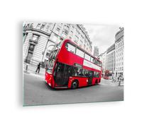 Cuadro Sobre Vidrio 70x50cm Cuadros Pared Bus Londres viaje turismo Wall Art