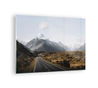 Cuadro Sobre Vidrio 70x50cm Cuadros Pared Camino Montaña Cumbres Wall Art Prints