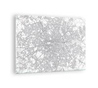 Cuadro Sobre Vidrio 70x50cm Cuadros Pared Ciudad Mapa Londres Wall Art Prints