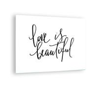 Cuadro Sobre Vidrio 70x50cm Cuadros Pared La vida es bella Wall Art Prints Decor