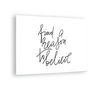 Cuadro Sobre Vidrio 70x50cm Cuadros Pared Manuscrito Lema Creer Wall Art Prints