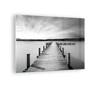 Cuadro Sobre Vidrio 70x50cm Cuadros Pared Puente Paz Agua Wall Art Prints Decor
