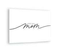 Cuadro Sobre Vidrio 70x50cm Cuadros Pared Te quiero mamá Wall Art Prints Decor