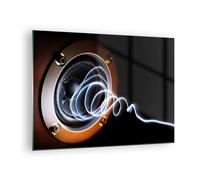 Cuadro Sobre Vidrio 70x50cm Cuadros Paredativo entretenimiento música orador Art