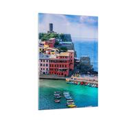 Cuadro Sobre Vidrio 80x120cm Cuadros Pared Colores Edificios Italia Wall Art